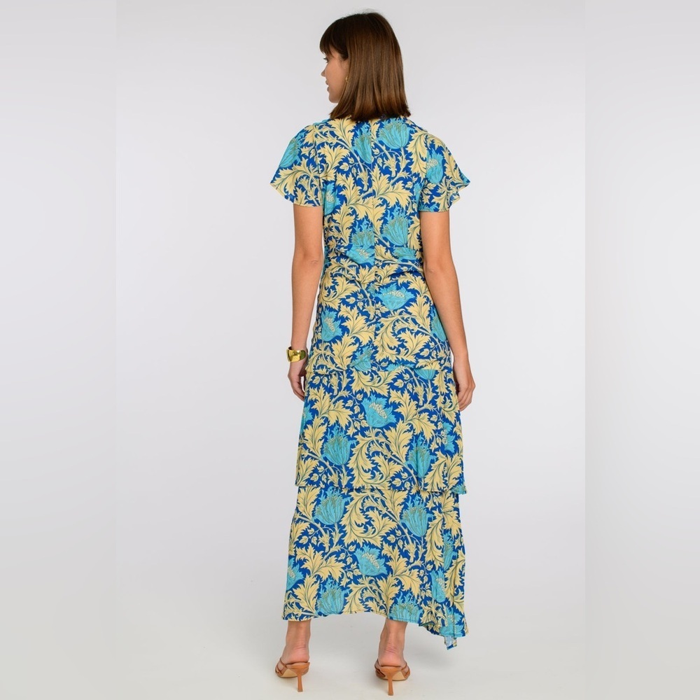 Elizabeth James The Label blue yellow maxi dress - Picture 3 of 8